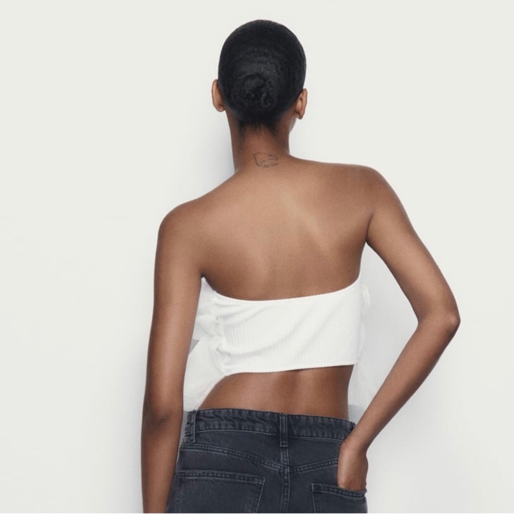 ZARA ORGANZA BANDEAU TOP BLOGGERES FAVORITE - Picture 9 of 9